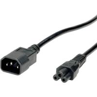 VALUE Stroomkabel IEC320/C14 male - C5 female, zwart, 1,8 m