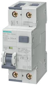 Siemens 5SU13547KK10 Aardlekschakelaar/zekeringautomaat 2-polig 10 A 0.03 A 230 V