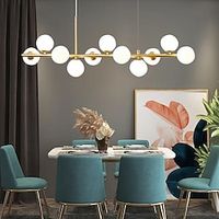 led hanglamp 43.5 11-lichts wereldbol ontwerp geometrische vormen inbouwlampen metaal spoetnik lineair geometrisch geverfde afwerkingen hedendaagse kroonluchters 110-240v Lightinthebox - thumbnail