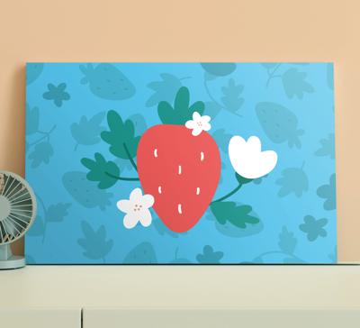 Canvas schilderij stilleven en fruit Bloemenpatroon en