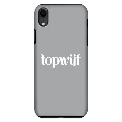 Topwijf Grijs Wit: iPhone XR Tough Case