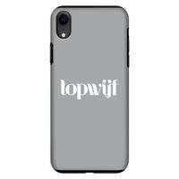 Topwijf Grijs Wit: iPhone XR Tough Case