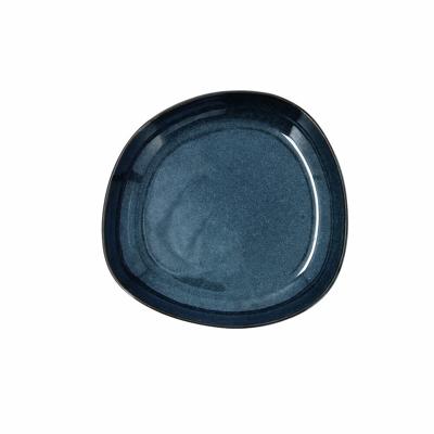 Diep bord Bidasoa Ikonic Keramisch Blauw (20,5 x 19,5 x 3,3 cm) (Pack 6x)