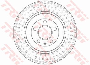 Remschijf TRW, Remschijftype: Geventileerd: , u.a. für Audi, Porsche, VW