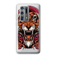 Tiger and Rattlesnakes: Huawei P40 Pro Plus Transparant Hoesje