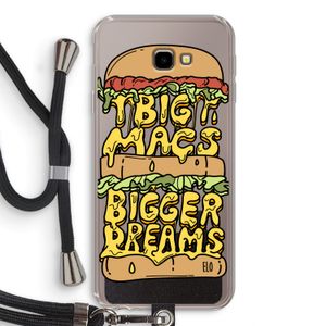 Big Macs Bigger Dreams: Samsung Galaxy J4 Plus Transparant Hoesje met koord