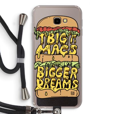 Big Macs Bigger Dreams: Samsung Galaxy J4 Plus Transparant Hoesje met koord