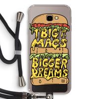 Big Macs Bigger Dreams: Samsung Galaxy J4 Plus Transparant Hoesje met koord