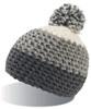 Atlantis AT732 Everest Beanie - Grey/Grey/White - One Size