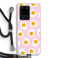 Dancing eggs: Samsung Galaxy S20 Ultra Transparant Hoesje met koord