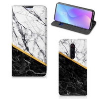 Xiaomi Redmi K20 Pro Standcase Marmer Wit Zwart - Origineel Cadeau Man - thumbnail