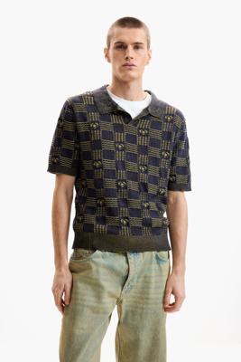 Tweekleurig poloshirt - BLUE - XL Tweekleurig poloshirt - BLUE - XL