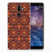 Nokia 7 Plus | TPU bumper | Batik Brown