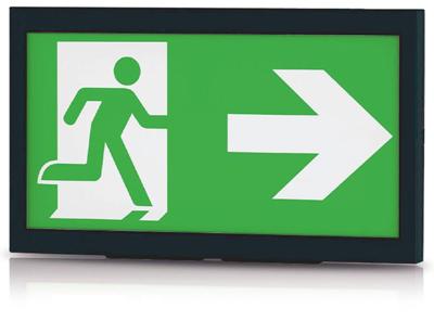 Enzo Profolux led noodverlichting 3w in/opbouw ip40 zwart - 5021725