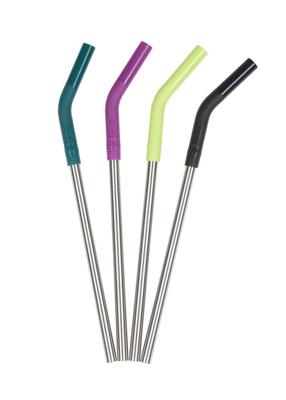 Klean Kanteen Straw 4 Pack 8Mm Rietje Drinken Accessoire Multi Color/Steel