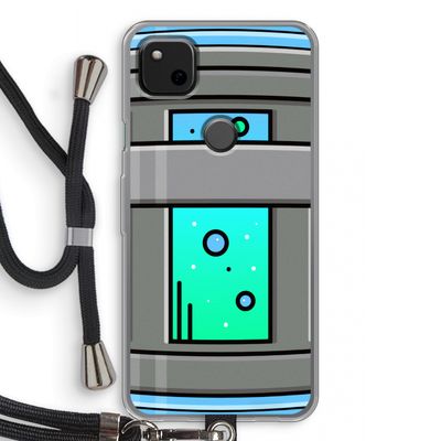 Chug Bottle: Pixel 4a Transparant Hoesje met koord