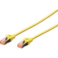 Digitus DK-1641-0025/Y RJ45 Netwerkkabel, patchkabel CAT 6 S/FTP 0.25 m Geel Vlambestendig, Snagless 1 stuk(s) - thumbnail