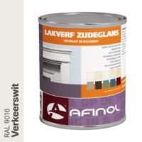 Afinol Zijdeglans Lakverf Verkeerswit (RAL 9016) 750 ml