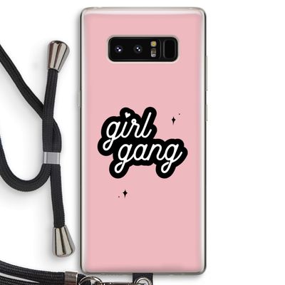 Girl Gang: Samsung Galaxy Note 8 Transparant Hoesje met koord