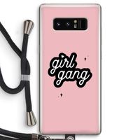 Girl Gang: Samsung Galaxy Note 8 Transparant Hoesje met koord