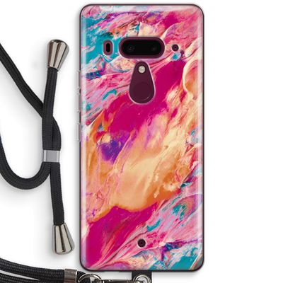 Pastel Echoes: HTC U12+ Transparant Hoesje met koord