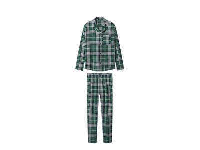 esmara Flanellen dames pyjama (Groen, XS (32/34))