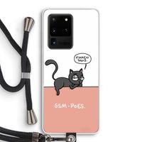GSM poes: Samsung Galaxy S20 Ultra Transparant Hoesje met koord