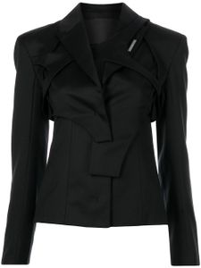 HELIOT EMIL blazer à design superposé - Noir