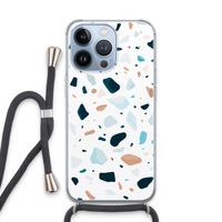 Terrazzo N°13: iPhone 13 Pro Transparant Hoesje met koord