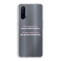 gij zijt ook iemand: OnePlus Nord CE 5G Transparant Hoesje