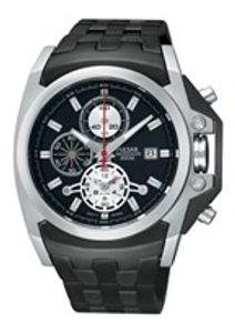Horlogeband Pulsar YM62-X204 / PF3843X1 / PH347X Staal Zwart 24mm