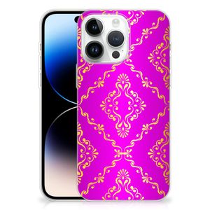 Siliconen Hoesje iPhone 14 Pro Max Barok Roze