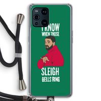 Sleigh Bells Ring: Oppo Find X3 Transparant Hoesje met koord