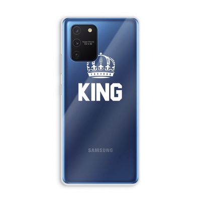 King zwart: Samsung Galaxy Note 10 Lite Transparant Hoesje