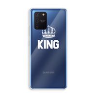 King zwart: Samsung Galaxy Note 10 Lite Transparant Hoesje