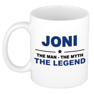 Joni cadeau mok - man myth legend - naam koffiemok - 300 ml - collega - vaderdag