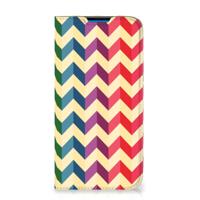 iPhone 14 Pro Max | Hoesje met Magneet | Zigzag Multi Color