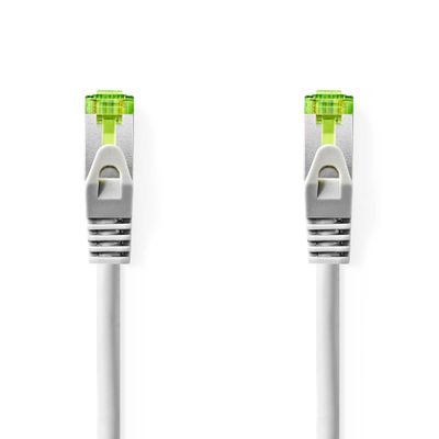 Nedis CCGL85420GY100 Cat7-kabel S/ftp Rj45 Male Rj45 Male 10.0 M Snagless Rond Lszh Grijs Label