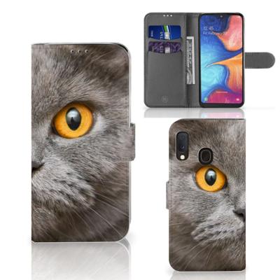 Telefoonhoesje | Met pasjeshouder | Samsung Galaxy A20e Britse Korthaar