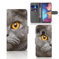 Telefoonhoesje | Met pasjeshouder | Samsung Galaxy A20e Britse Korthaar