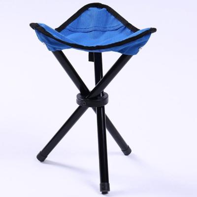 Wandelen Outdoor Camping vissen vouwen kruk draagbare driehoek stoel maximale belasting 100KG klapstoel maat: 22 x 22 x 31cm (blauw)
