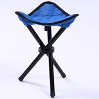 Wandelen Outdoor Camping vissen vouwen kruk draagbare driehoek stoel maximale belasting 100KG klapstoel maat: 22 x 22 x 31cm (blauw)