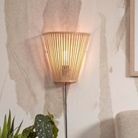 GOOD&MOJO Wandlamp 'Merapi' Bamboe, 30cm, kleur Naturel