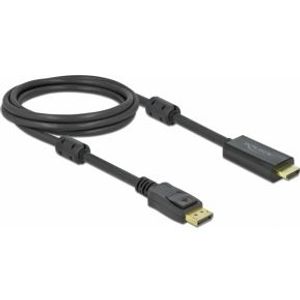 DeLOCK 85956 video kabel adapter 2 m HDMI Type A (Standaard) DisplayPort Zwart