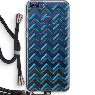 Onderbroken lijn: Huawei P Smart (2018) Transparant Hoesje met koord