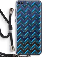 Onderbroken lijn: Huawei P Smart (2018) Transparant Hoesje met koord