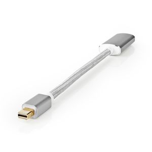 Nedis Mini DisplayPort-Kabel | Mini-DisplayPort Male naar HDMI Output | 0.2 m | 1 stuks - CCTB37650AL02 CCTB37650AL02