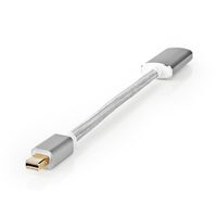 Nedis Mini DisplayPort-Kabel | Mini-DisplayPort Male naar HDMI Output | 0.2 m | 1 stuks - CCTB37650AL02 CCTB37650AL02 - thumbnail