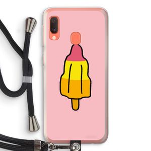 Raketijsje: Samsung Galaxy A20e Transparant Hoesje met koord