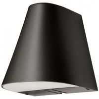 LED up en downlight zwart dimbaar met twee stopcontacten 18W 3000K 230V